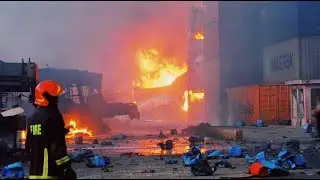 More than 30 dead in fire at Bangladesh container depot
