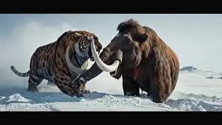 Prehistoric Battle: Mammoth vs. Tiger