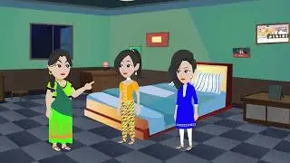 #Benutv গরিব মায়ের দুই মেয়ে #thakurmarjhuli #rupkothargolpo #banglacartoon
