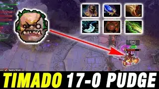 Crazy 17-0 Timado Pudge Gameplay Dota 2 Highlights