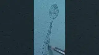 metal spoon drawing challenge#shorts #drawing#viral