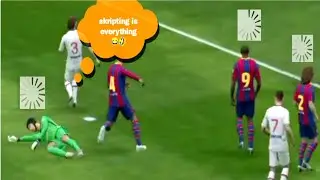 when skripting😎Destroyed Puyol Viera p cech and Van dijk in 3 seconds😂🤣😎