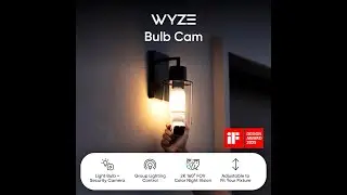 WYZE Bulb Cam Security Camera, 2K HD Outdoor Light Bulb Camera