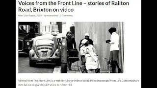 SOUTH LONDON RAILTON ROAD HISTORY