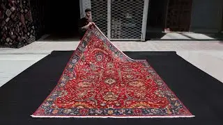 8&times;10 Red Kerman Rug &ndash; A Luxurious Masterpiece from Maymana, Afghanistan