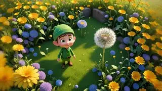 Three Dandelion Elves Blow the Wind | Magical Nature & Song for Kids | Nursery Rhymes and Baby Songs