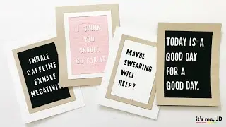 DIY Letter Board Cards and Paper Crafts Ideas