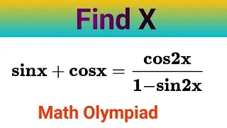 Math Olympiad Trigonometry Problem| Challenging Math Problem| How To Solve???