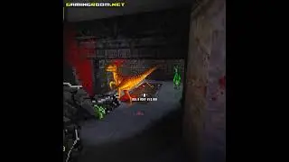 (Parte 4) Doom sombrio em terceira pessoa contra dinossauros #short #gaming #shorts #fps #gzdoom