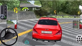 New Red Mercedes Benz: for Parking - 3d Driving Class Gameplay. Car Adventures in mountains!