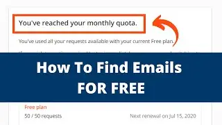 How To Find Email Address For Free (No More Free Credits)