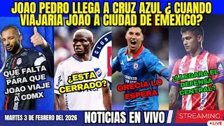 ¡ULTIMA HORA! JOAO PEDRO LLEGA A CRUZ AZUL ¿CUANDO VIAJA?