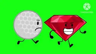 Golf Ball And Ruby Running Green Screen by @siggesenlund7781