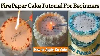 Trending Fire Paper Cake Tutorial Step By Step For Beginners - How to Make Fire Paper Cake At Home 