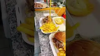 D&ouml;nerBurger mit Chilli-Cheese-Pommes 🔥 #paschagrill1 #d&ouml;ner #kebab