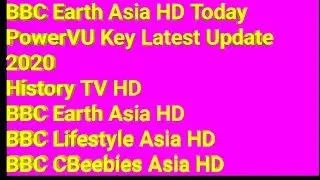 BBC Earth Asia HD Today PowerVU Key Latest Update 2020