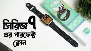 DT No1 DT7 Max Smartwatch Full Review Unboxing Hands-on | সিরিজ 7 এর পারফেক্ট ক্লোন!! (Bangla)