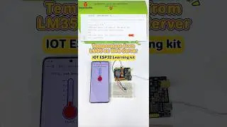 #shorts 🐞Monitor Real-Time Temperature on Your Phone with an ESP32 Web Server #keyestudio #esp32