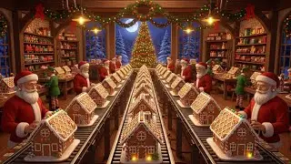 Inside a Christmas Gingerbread Factory: From Mixing to Baked Gingerbread (Full Process)