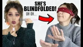 MY MUM CHOOSES MY MAKEUP FOR A TUTORIAL...BLINDFOLDED!! UH OH