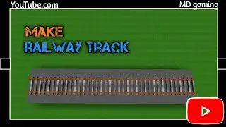 how to make railway track in mini block craft 3d || railway track ||