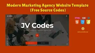 Modern Marketing Agency Website Template Using HTML, CSS and JavaScript (Free Source Code)