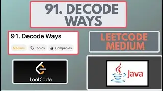Leetcode | 91. Способы декодирования | Medium | Решение на Java