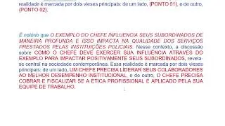 FIRST PARAGRAPH OF THE WRITING TRAINING