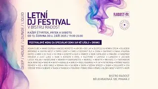 Jochen Gareth | Letn&iacute; DJ Festival @ Bistro Radost - 2.8.2025