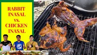 Rabbit Inasal VS Chicken Inasal | Alin kaya ang mas MASARAP?? | MUKBANG |OUTDOOR COOKING