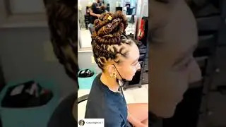Watch Me Get My Locs Retwisted with an Updo 💕  #locstyles #locmaintenance #locupdo