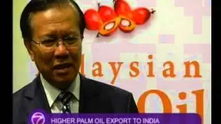 Higher Malaysian Palm Oil Export to India