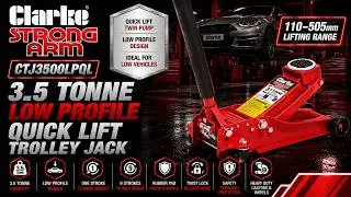 Clarke CTJ3500LPQL 3.5 Tonne Low Profile Quick Lift Garage Trolley Jack &ndash; 7623251