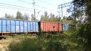 EU07-033 z Węglarkami.