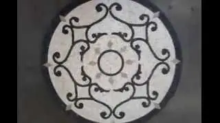 24 inch Round Tumbled Polished Medallion- Model Ruby- Medallionsplus.com