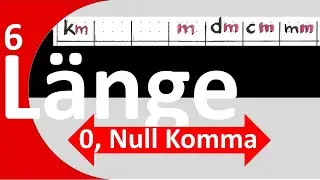 6.Längenmaße, Länge mit 0, KOMMA, Umwandlung, Umrechnung mit Tabelle,von GROSSER Einheit zur KLEINEN