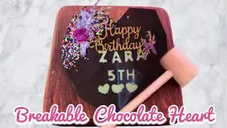 Breakable chocolate heart