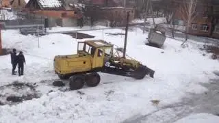 Автогрейдер ДЗ-99. Выехал после трехлетнего простоя.