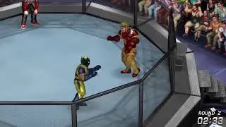 Fire Pro Wrestling World-The Legends Sim Series-Wolverine Vs Sabretooth-Gruesome Fighting-1/16/21