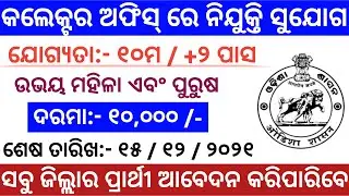 Odisha Collector Office Recruitment 2021 | Recruitment for Special Schools in Kandhamal District