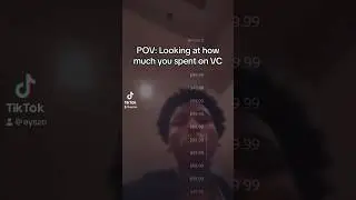 POV: Looking at how much you spent on VC 🤣 #shorts