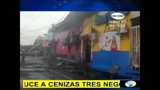 Voraz incendio redujo a cenizas tres negocios en Chinandega