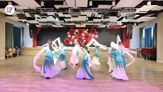 【Quarry Bay School 鰂魚涌小學】Water Sleeves Dance 水袖舞 | ESF Year of the Rabbit Assembly 英基兔年新春聯歡 2023