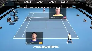 [Full Ace Tennis] Alcaraz vs T Paul Gameplay | Australian Open | Super Tie-break (Video Game)