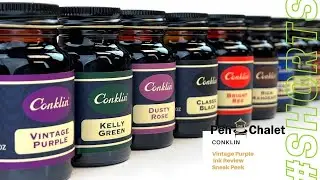 Conklin Vintage Purple Ink Review Sneak Peek #Shorts Feature