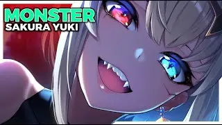Nightcore - Monster (Lyric Video) (Sakura Yuki)