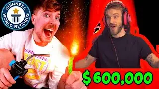 PewDiePie Reacting to MrBeast Fireworks Video worth $600,000 | Costliest fireworks in the world