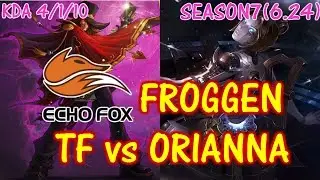 ECHO FOX Froggen TF vs Orianna / Solo Ranked full replay game【LOL NA】【Pro Replay Game】