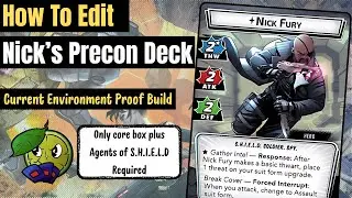 How To Edit Nick Fury's Precon Deck w/ Only The Core Box [Marvel Champions Deck Building Tutorial]