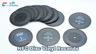 NFC Music Card | Vinyl Style Acrylic NFC Disc for Music Sharing & Promotion